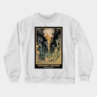 Carlsbad Caverns National Park Vintage Travel  Poster Crewneck Sweatshirt